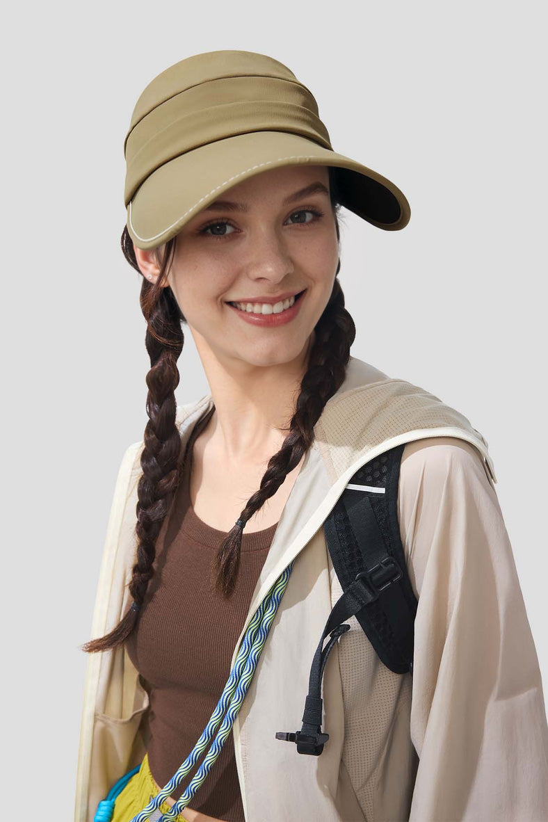 UPF100+ Women's Wide Brim Duckbill Sun Hat for Outdoor Activities - Beach, Hiking & Gardening Sun Protection Hat