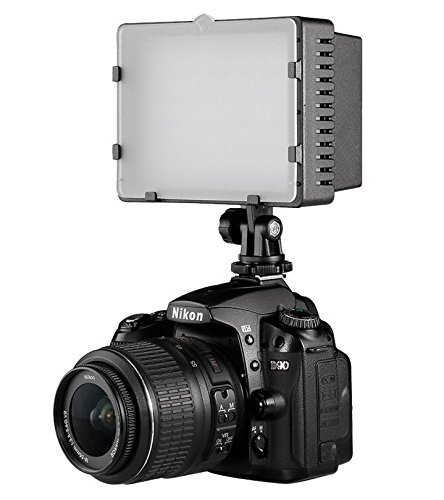 Canon EOS Rebel T3i DSLR Camera with 18-55mm Lens | Professional Dimmable LED Video Light for Photography & Videography | Perfect for YouTube, Vlogging, and Studio Shooting