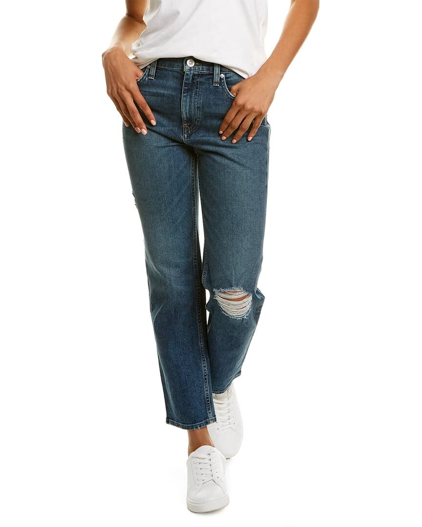 HUDSON Women's Remi High Rise Cropped Straight Leg Jeans - Stylish & Comfortable Denim for Casual Wear, Work & Everyday Outfits