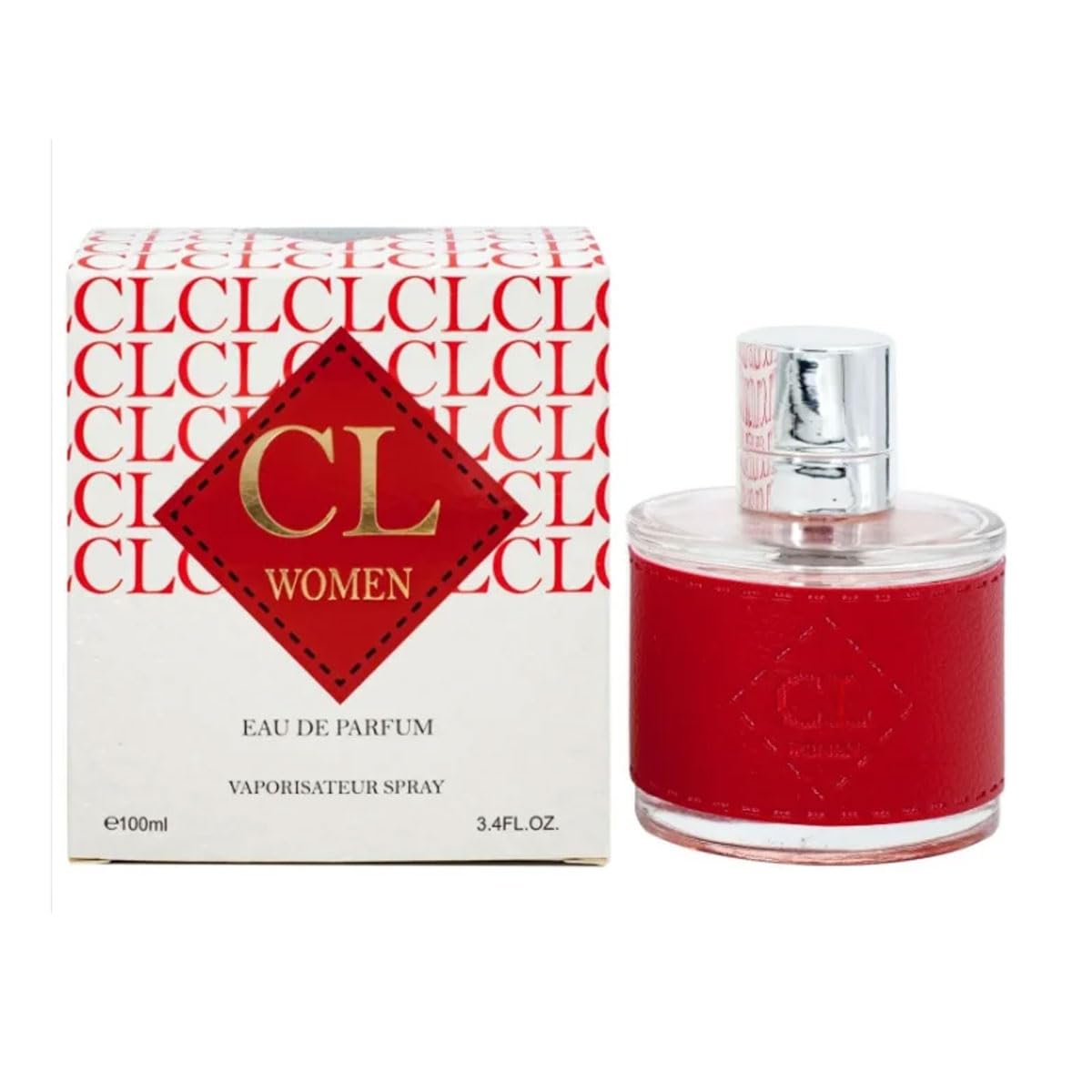 CL Red Women's Perfume 3.4 Fl Oz Eau De Parfum Spray - Long Lasting Fragrance with French Bergamot, Praline & Rose Oil | Romantic Date Night & Evening Wear Scent