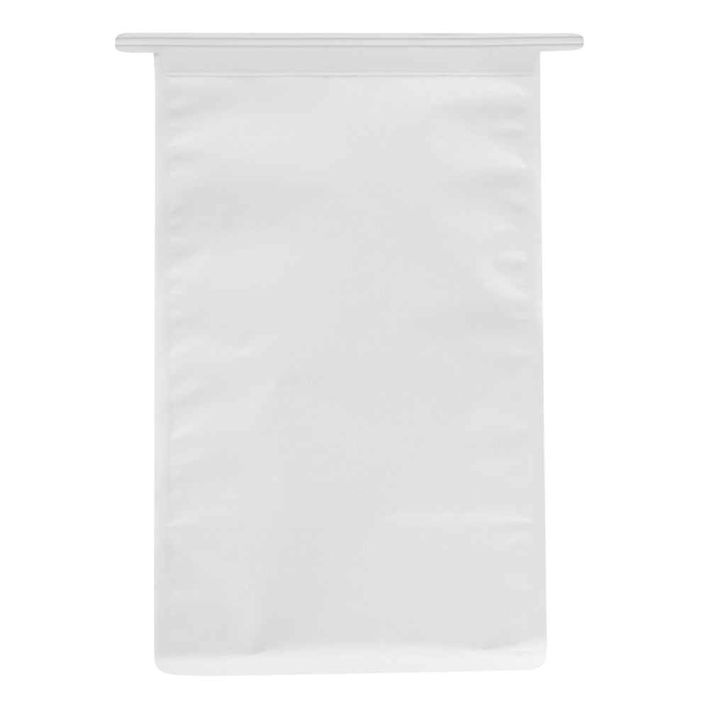 Premium White Cotton Paper Tin Tie Bags with Clear Window - 6.25