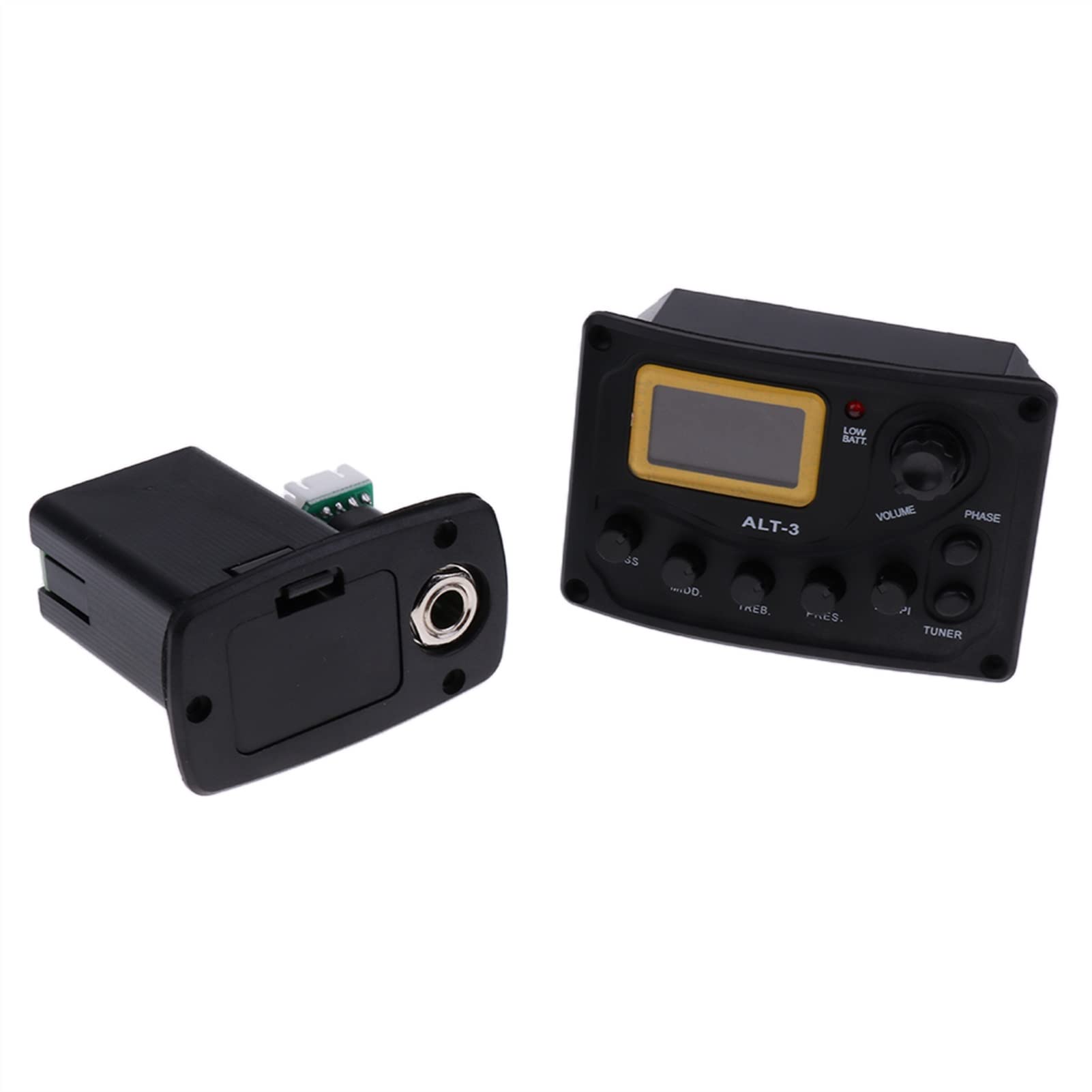 Acoustic Guitar Pickup Set with EQ & Tuner - Piezo Transducer for Folk & Classical Guitars | Perfect for Live Performances & Studio Recording