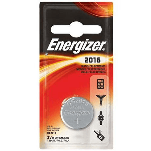 Energizer CR2016 3V Lithium Battery - Long Lasting Power for Watches, Calculators, Key Fobs & Medical Devices