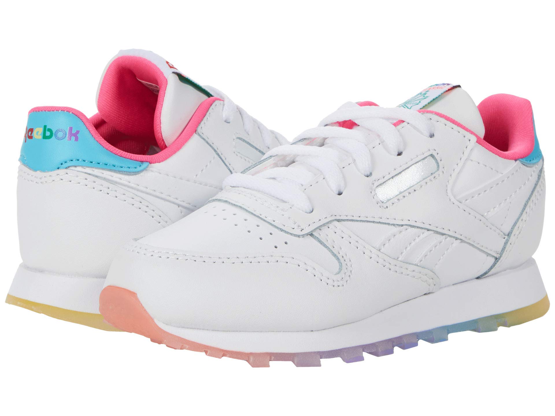 Reebok Classic Leather Sneakers for Kids - Unisex Casual Shoes for Boys & Girls - Perfect for School, Play & Everyday Wear