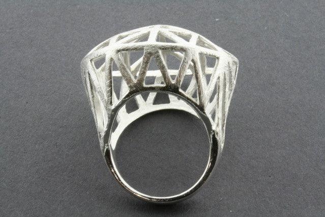Sterling Silver Architect Signet Ring for Men - Elegant & Durable Jewelry Gift for Engineers, Designers & Graduates - Perfect for Professional Wear & Special Occasions