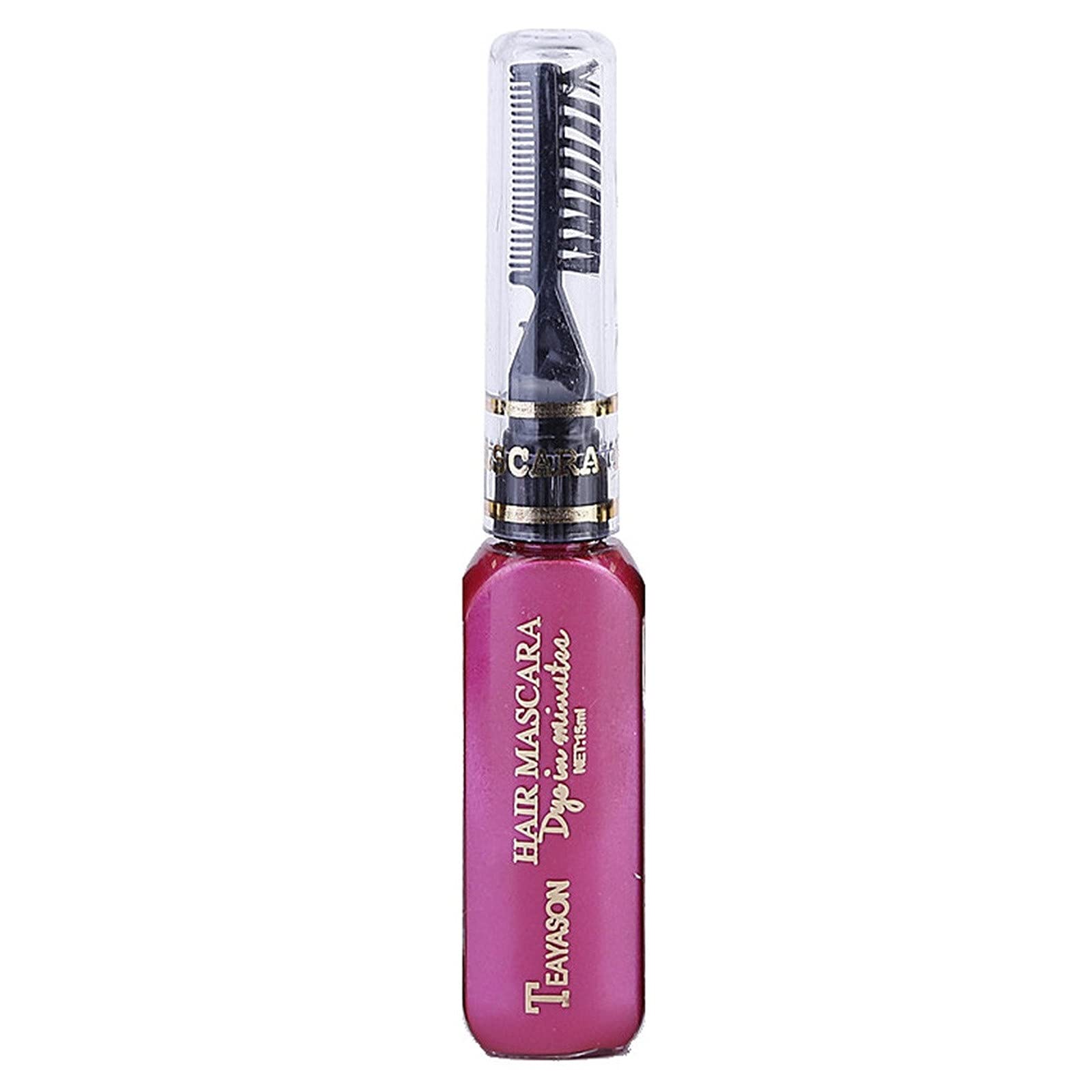 Rose Red Temporary Hair Color Gel - Professional Salon DIY Hair Dye Stick & Hairstyle Cream | Non-Permanent Hair Mascara for Creative Styling & Costume Looks