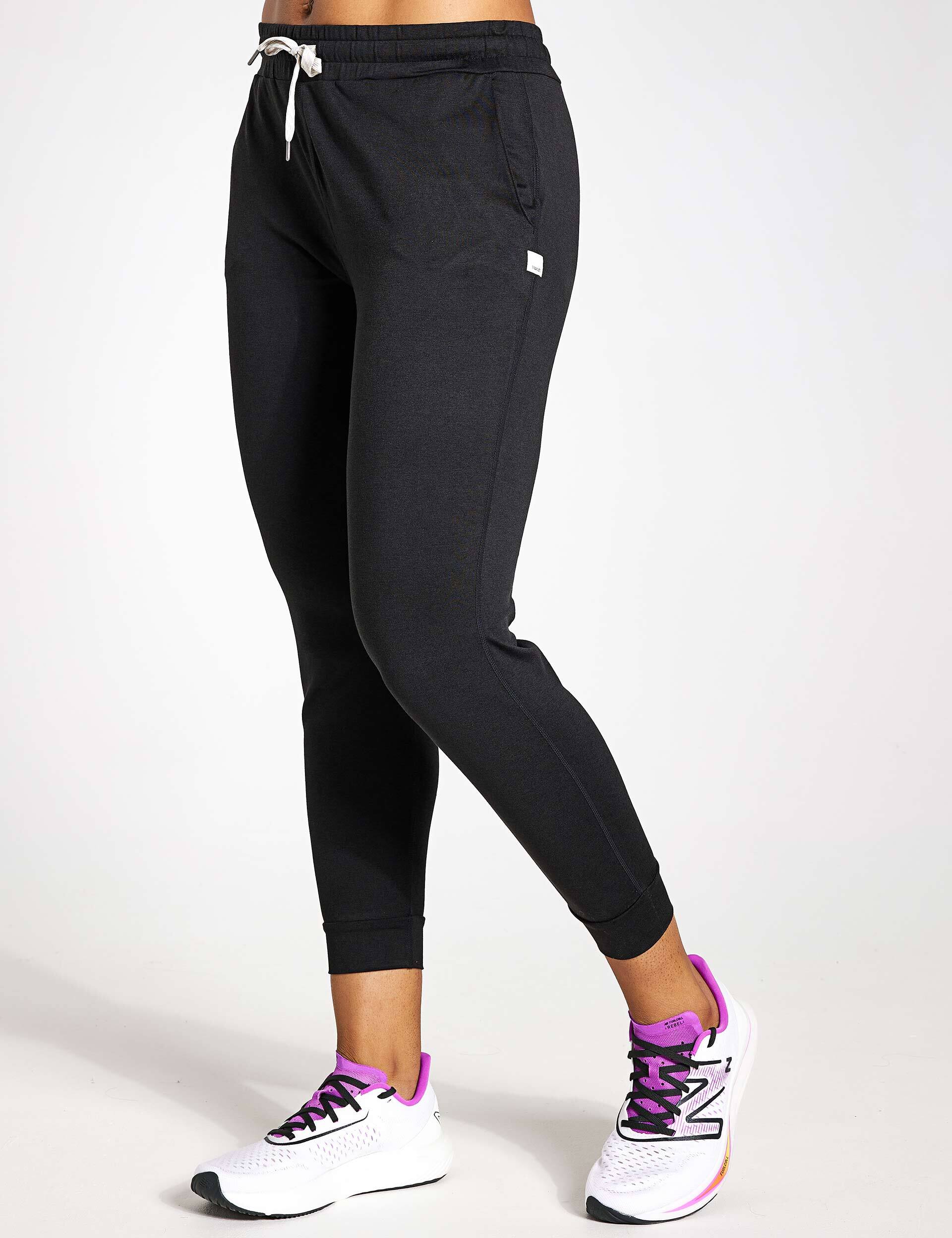 High-Performance Jogger Pants for Men & Women - Black Heather | Moisture-Wicking, Breathable & Comfortable for Running, Gym, Yoga & Casual Wear