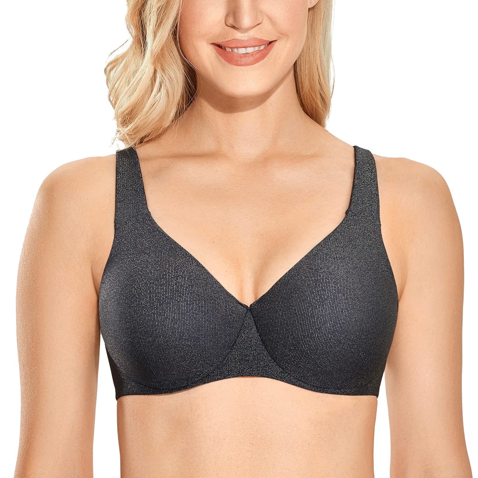 AISILIN Women's Minimizer Bras Plus Size Unlined Full Coverage Underwire Bra - Comfortable Support for Everyday Wear, Work & Special Occasions