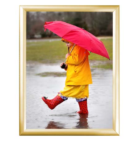 8.5x11 Snap Frame Poster Sign Frames - 1 Inch Wide Gold Frame with Mitered Corners | Perfect for Retail Displays, Office Signs & Home Decor