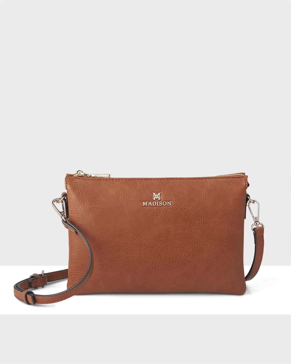 Avery 3 Compartment Crossbody Bag with Adjustable Aztec Print Strap - Stylish & Functional Purse for Women, Travel, Shopping & Daily Use