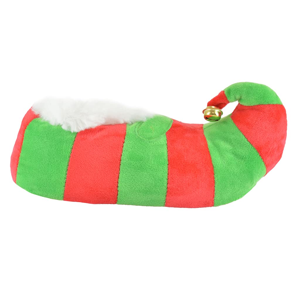 Christmas Elf Slippers for Adults - Unisex Holiday Slippers with Jingle Bells for Men & Women | Cozy Gift for Xmas Parties & Festive Home Wear
