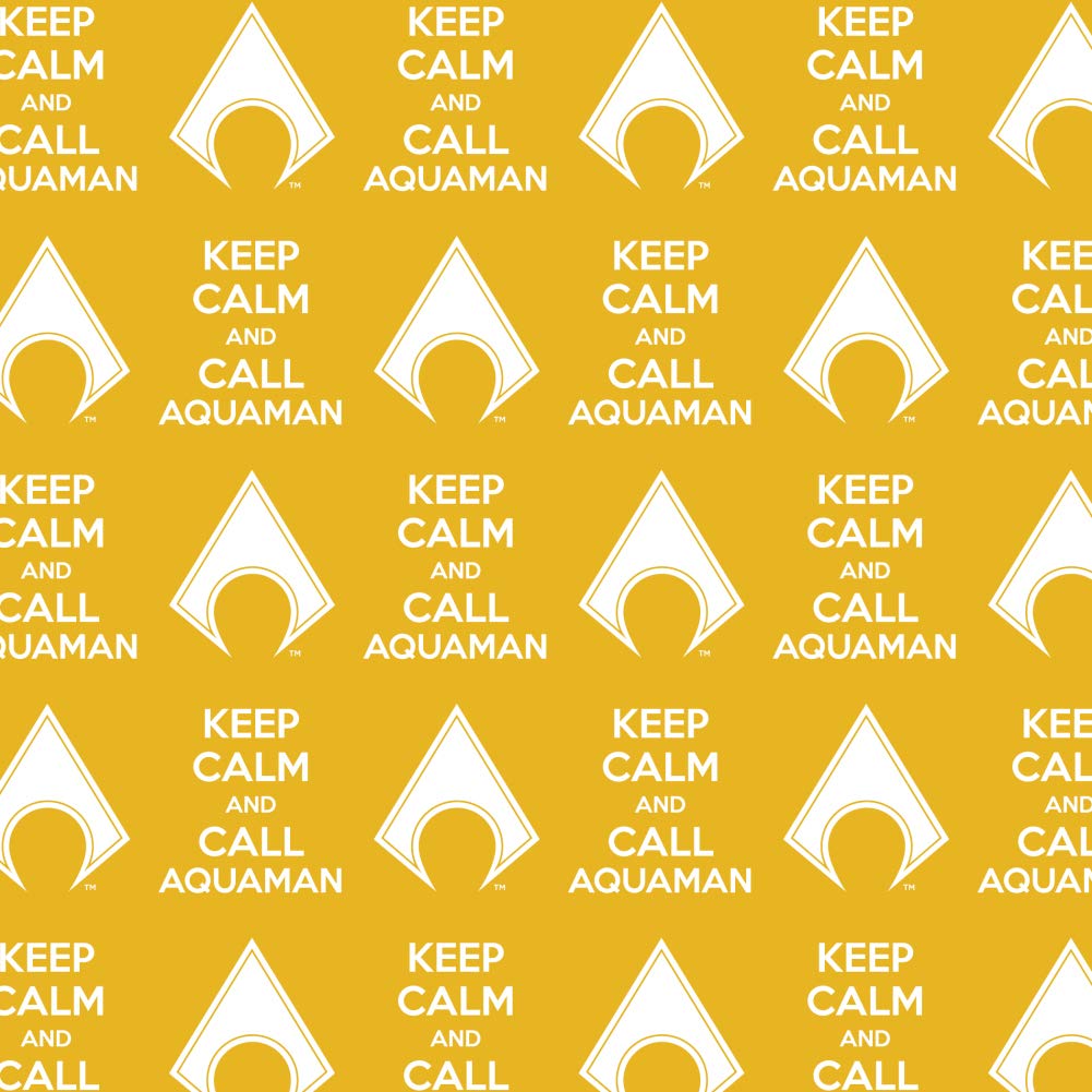 Aquaman Keep Calm and Call Superhero Gift Wrap Paper Rolls - DC Comics Themed Wrapping for Birthday, Christmas & Party Presents - Perfect for Superhero Fans & Comic Book Lovers
