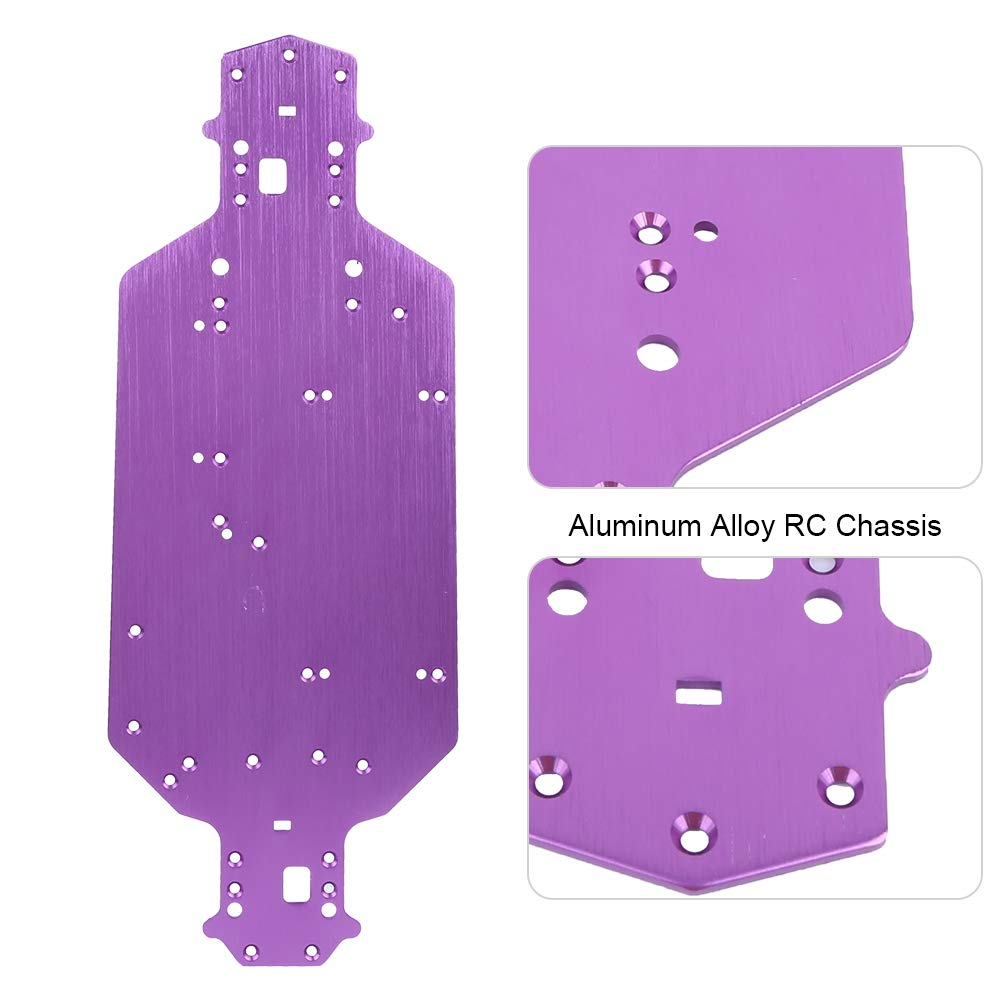VGEBY CNC Aluminum Alloy RC Car Chassis Replacement Upgrade Parts - Compatible with 03001 RC Car Model | Durable Off-Road Racing & Crawler Chassis for RC Enthusiasts | Perfect for DIY Upgrades & High-Speed RC Racing