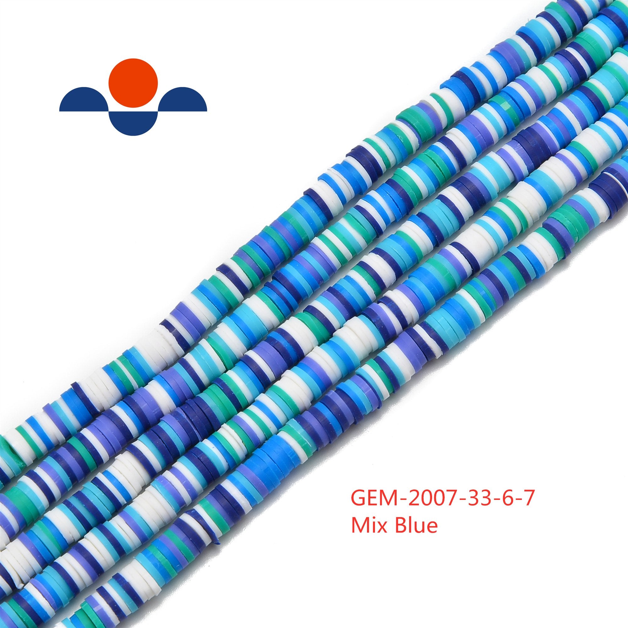 Vibrant Mix Color Polymer Clay Heishi Rondelle Disc Beads 1x6mm - 15.5 Inch Strand for African Tribal Jewelry Making, DIY Crafts & Boho Accessories