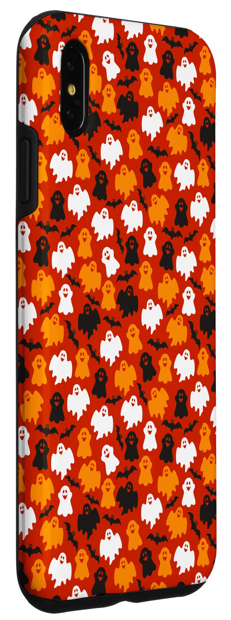 iPhone XS Max Halloween Case - Funny Ghosts & Bats Design Protective Phone Cover for Trick or Treating, Costume Parties & Spooky Decorations