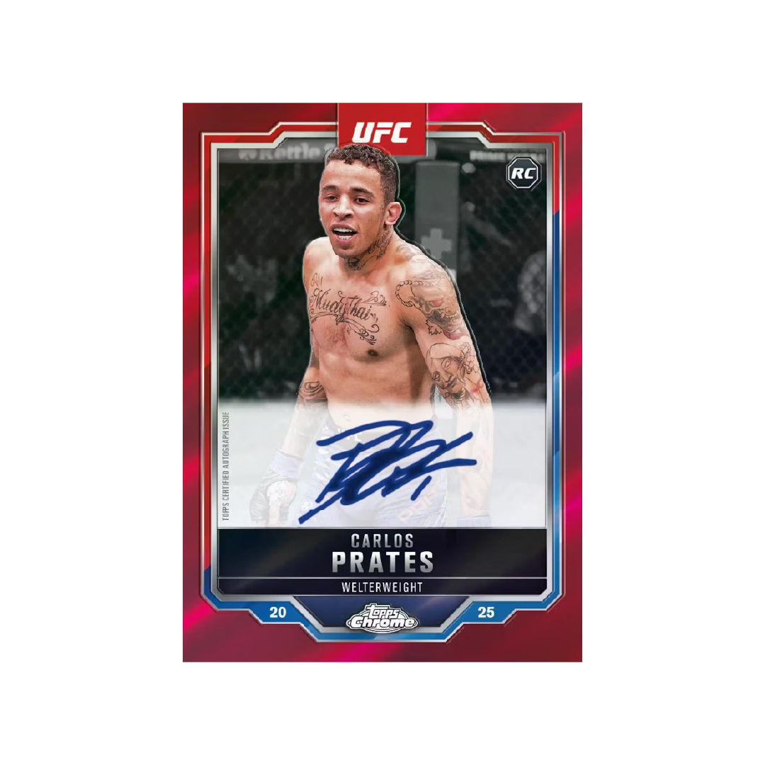 Topps Chrome UFC 2025 Value Box - Trading Cards Collection | Pre-Order Now for Limited Edition UFC Memorabilia | Perfect for Collectors, Fans, and Sports Enthusiasts
