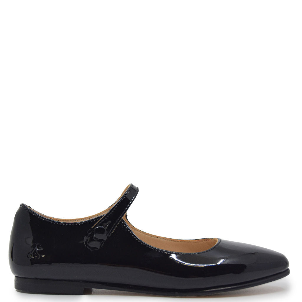 Bonpoint Black Patent Leather Mary Jane Shoes for Girls - Elegant & Stylish Dress Shoes for Weddings, Parties & Special Occasions