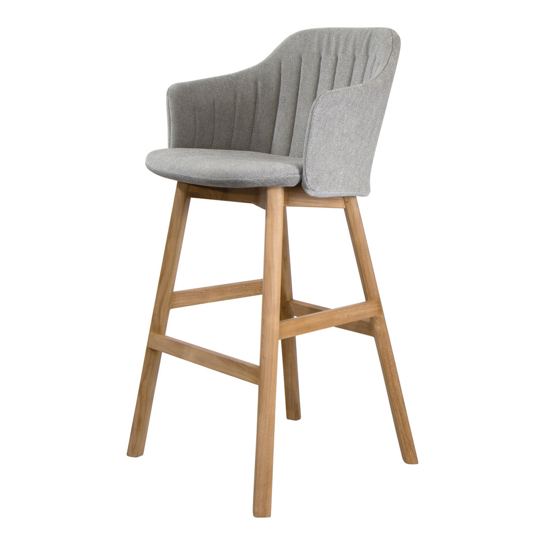 Choice Bar Chair with Wood Base & Comfortable Back and Seat Cushion - Perfect for Kitchen Island, Breakfast Nook, and Home Bar Stools