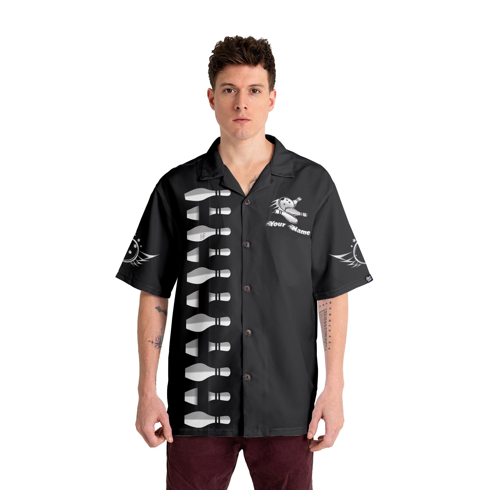 Custom Personalized Bowling Shirts with Names for Men & Women | Stylish Hawaiian Bowling Shirts for Team Uniforms & League Play