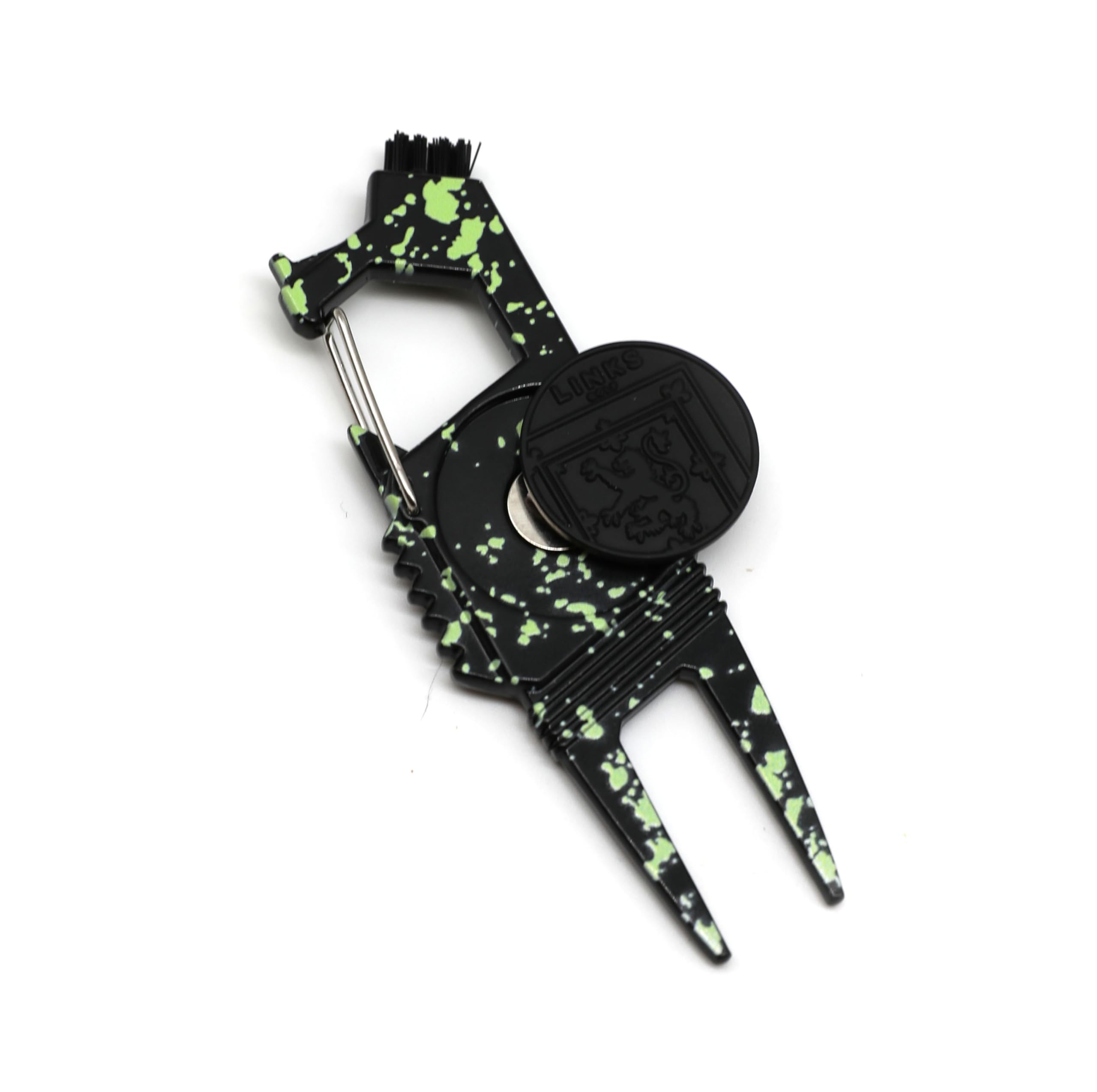 7-in-1 Golf Divot Repair Tool with Ball Marker - Lightweight Compact Multi-Function Golf Accessory for Greens - Perfect for Golf Course, Practice & Tournament Use