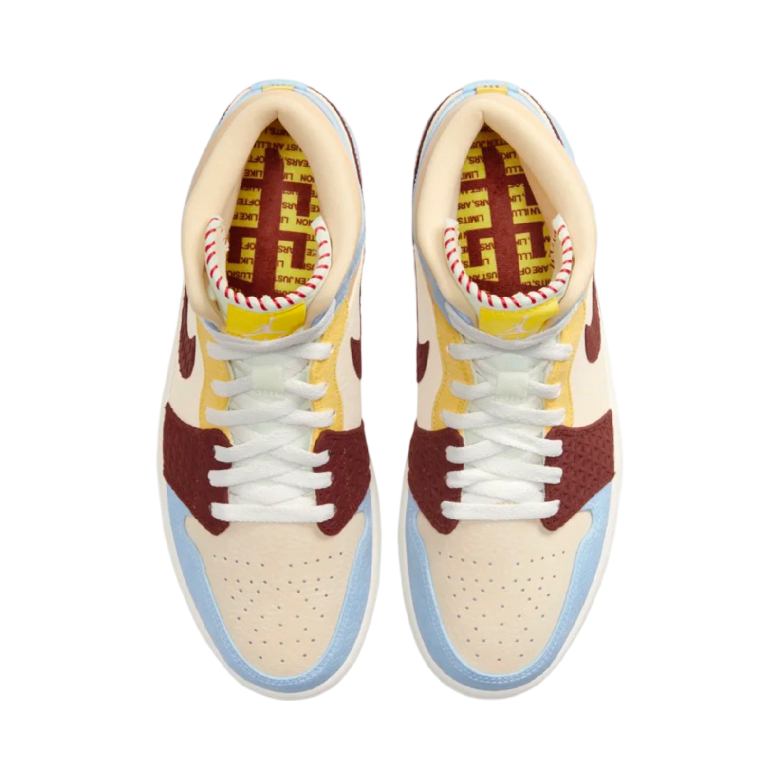 Air Jordan 1 Mid SE Fearless Maison Chateau Rouge Basketball Shoes - Retro High Top Sneakers for Men & Women - Perfect for Streetwear, Basketball Games & Casual Fashion