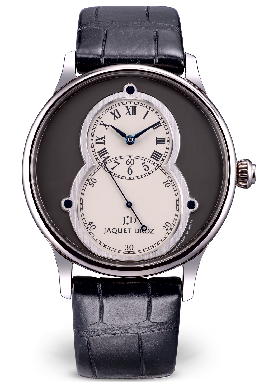 Jaquet Droz Grande Seconde Circled 18K White Gold Men's Luxury Watch - Perfect for Business Meetings, Formal Events & Collector's Showcase