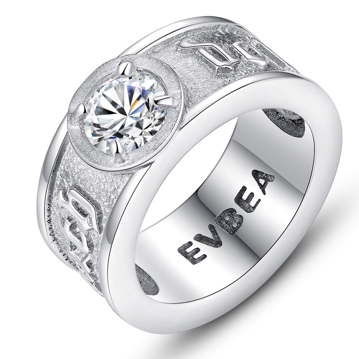 **Men's Cubic Zirconia Rings - Gothic Biker Style Vintage Wedding Bands for Men, Cool Rock and Roll Jewelry - Perfect for Engagement, Wedding, and Everyday Wear**