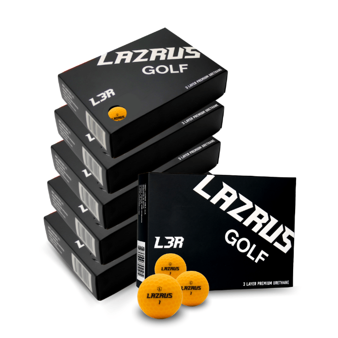Lazrus L3R Premium 3-Piece Urethane Golf Balls for Men & Women - High Performance, Soft Feel, Long Distance - Perfect for Tournament Play & Practice Rounds