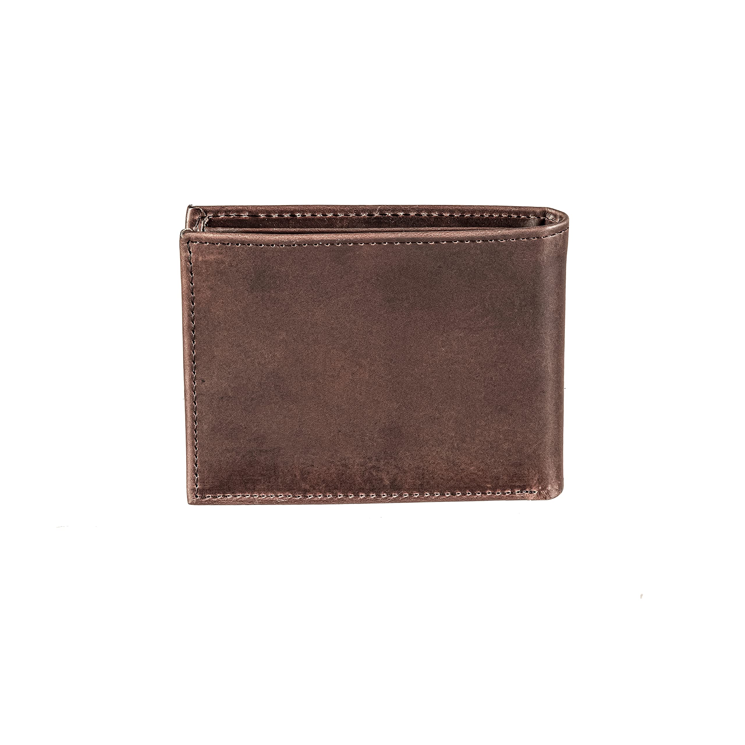 Official NFL Dallas Cowboys Genuine Leather Bi-Fold Wallet - Licensed Logo Stamped - Money & Credit Card Organizer - Perfect for Football Fans & Game Day (Gift Box Included)