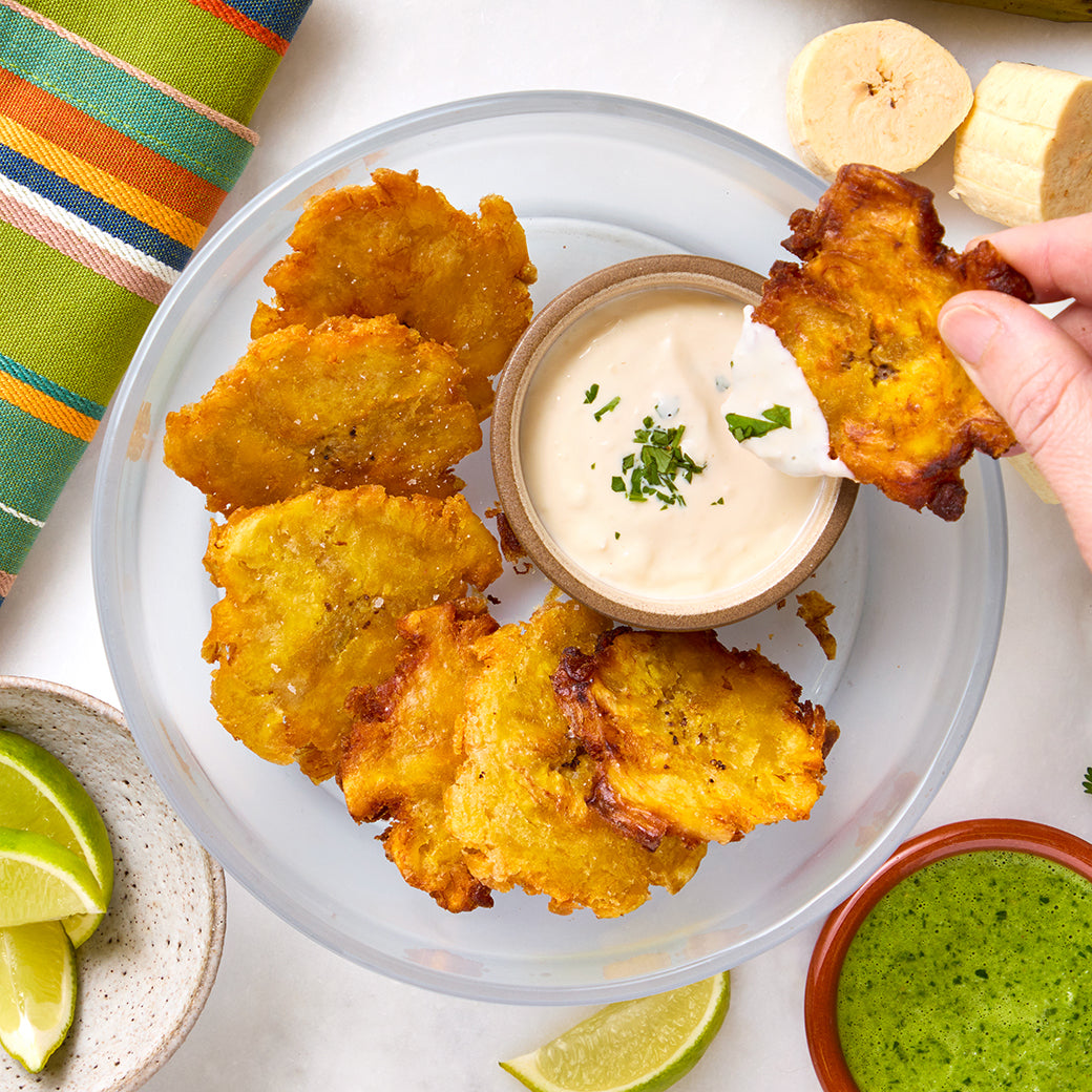 Easy Microwave Tostones Recipe - Quick & Crispy Plantain Chips for Snacks, Appetizers & Latin Cuisine Lovers