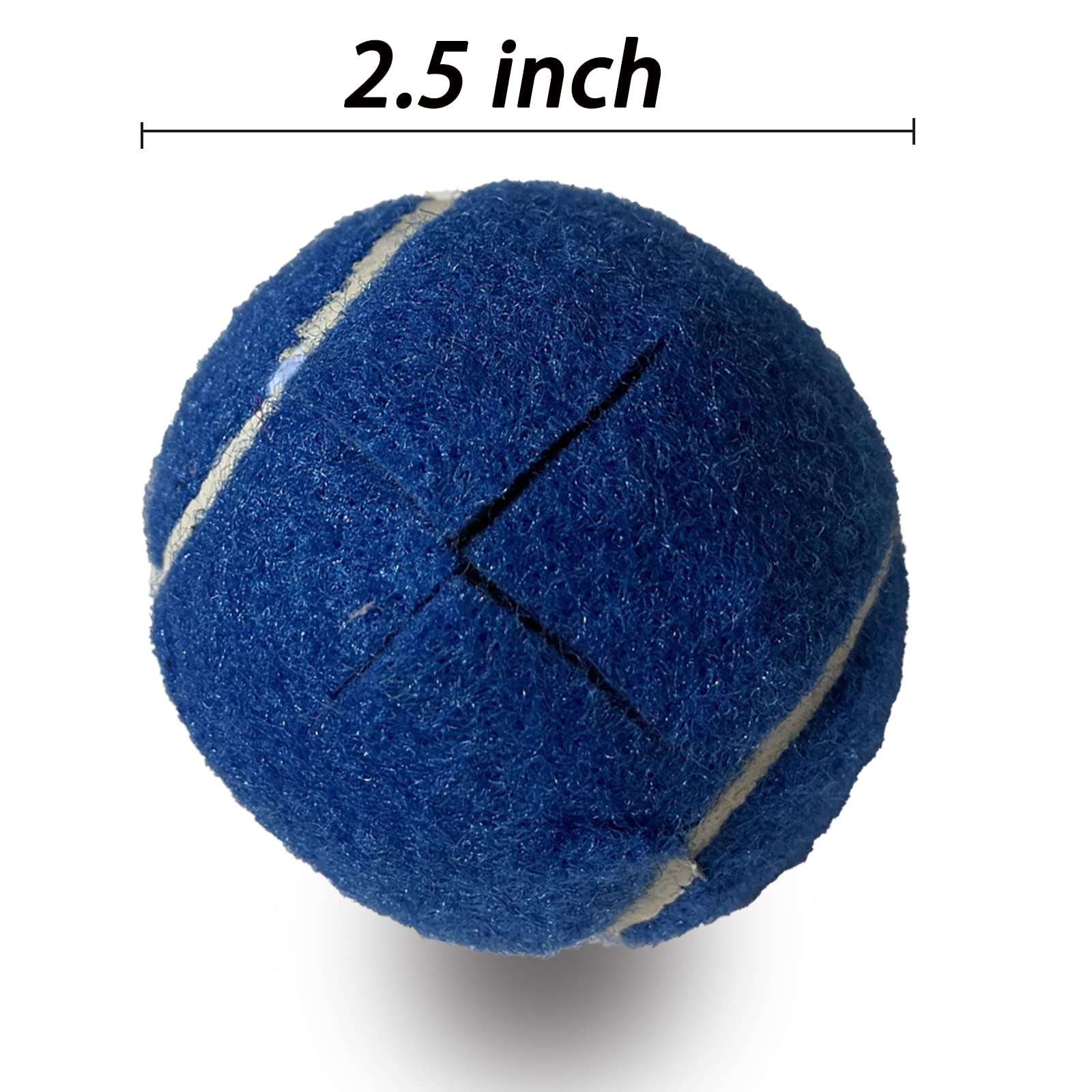 **Pre-Cut Walker Tennis Ball Glides - 4 Pack Heavy Duty Universal Walker Leg Caps with 2 Inch Precut Opening for Easy Installation (Blue) - Ideal for Seniors, Mobility Aid, and Walker Stability on Hard Floors**