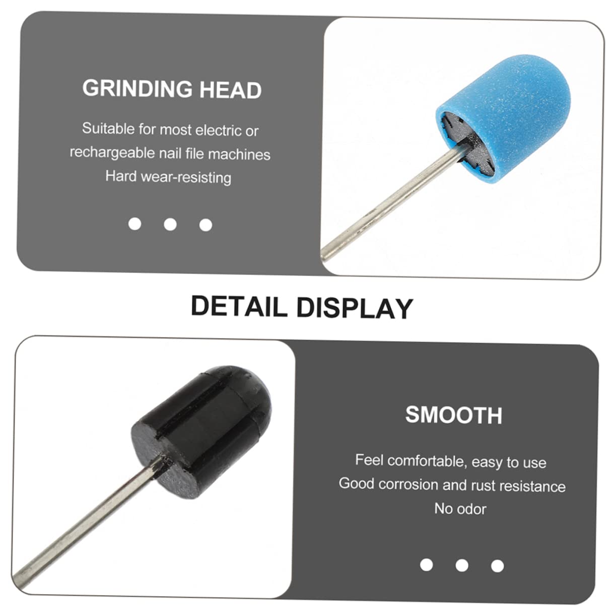Professional Nail Drill Sanding Caps - 3 Sets Nail Art Polishing & Replacement Sanding Bands for Manicure & Pedicure | Perfect for Salon, Home Use & DIY Nail Care