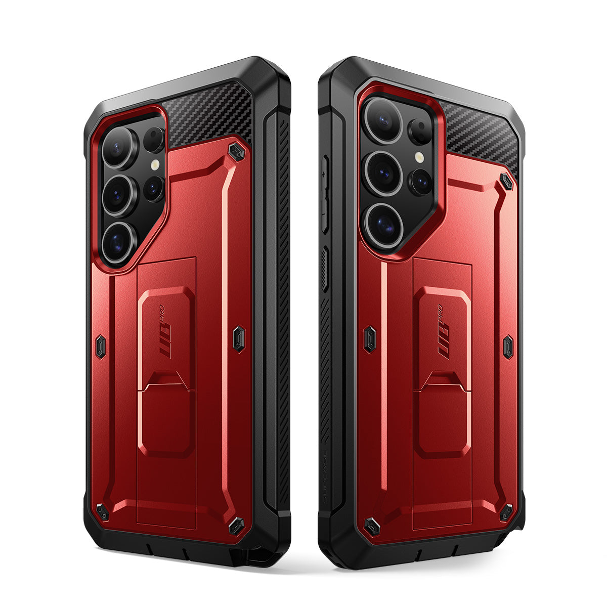 Samsung Galaxy S25 Ultra Unicorn Beetle PRO Case - Heavy Duty Rugged Protective Cover with Shock Absorption | Metallic Red | Perfect for Outdoor Adventures, Construction Work & Extreme Sports Protection
