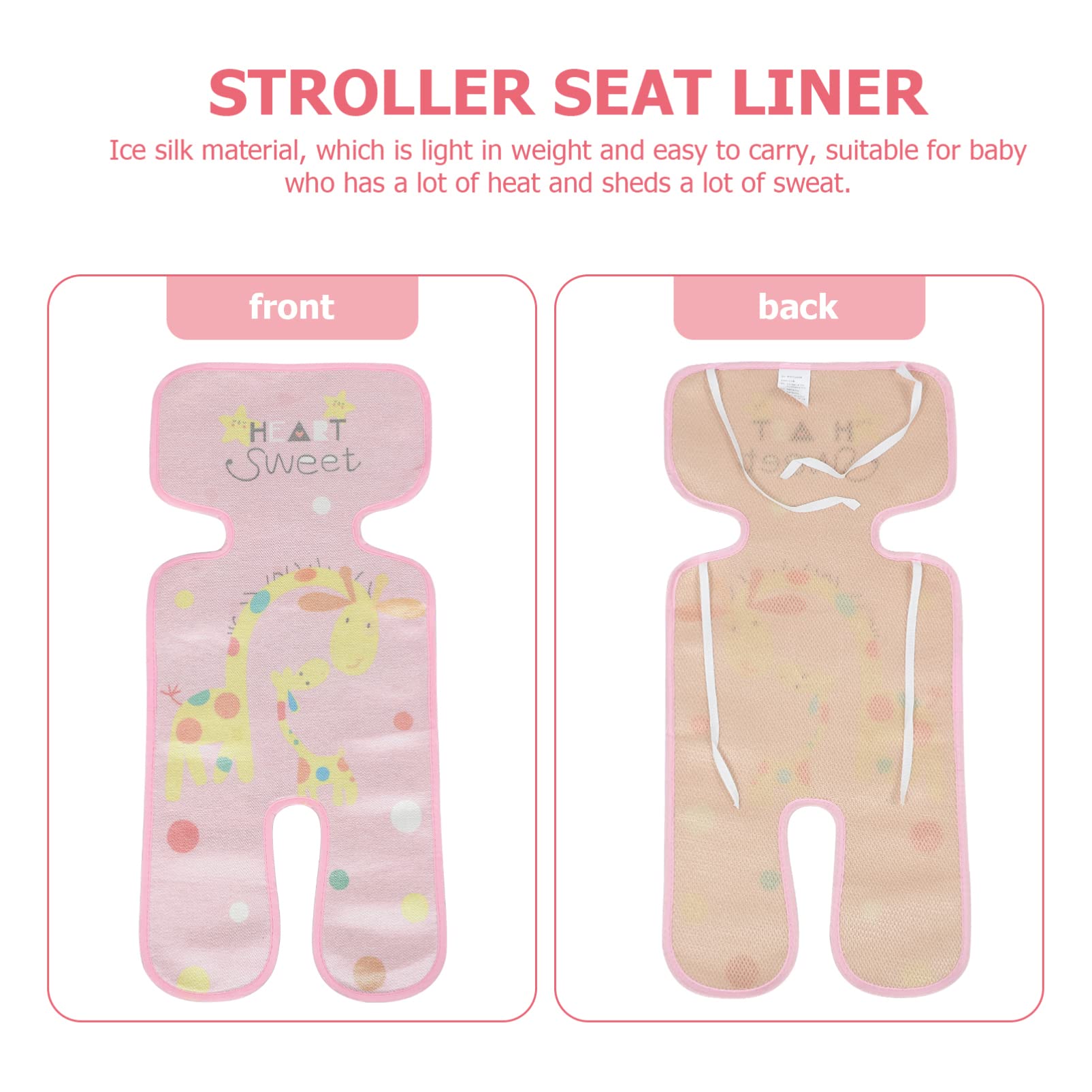 Kisangel Baby Stroller Cooling Pad - Breathable Summer Seat Cushion for Strollers & Car Seats | Keep Baby Cool in Hot Weather | Perfect for Outdoor Walks, Shopping & Travel