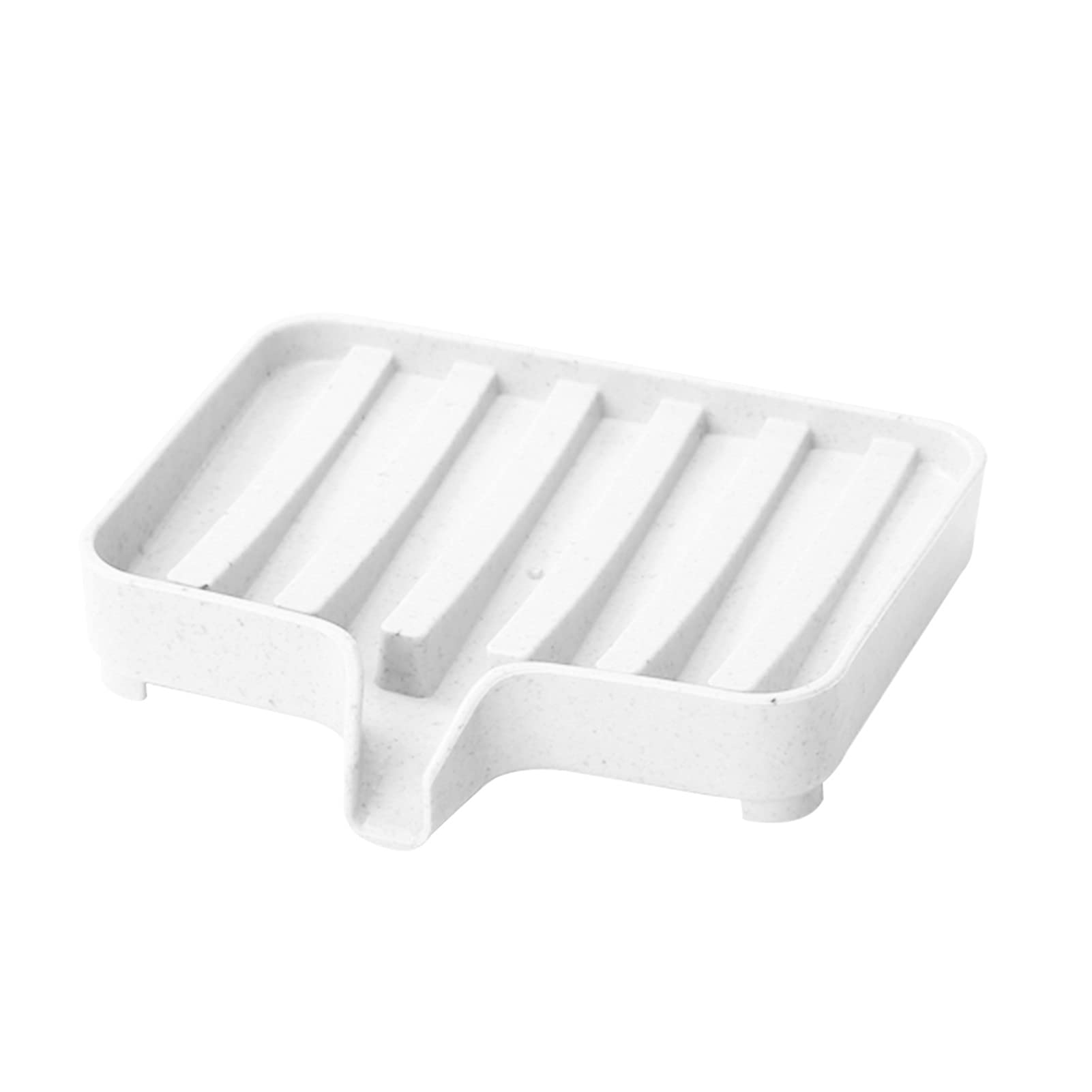 YXSLC Soap Dish with Drain Tray - Bathroom & Kitchen Soap Holder - White - Durable, Easy to Clean Storage Box for Bar Soap - Perfect for Sink, Shower, and Countertop Organization