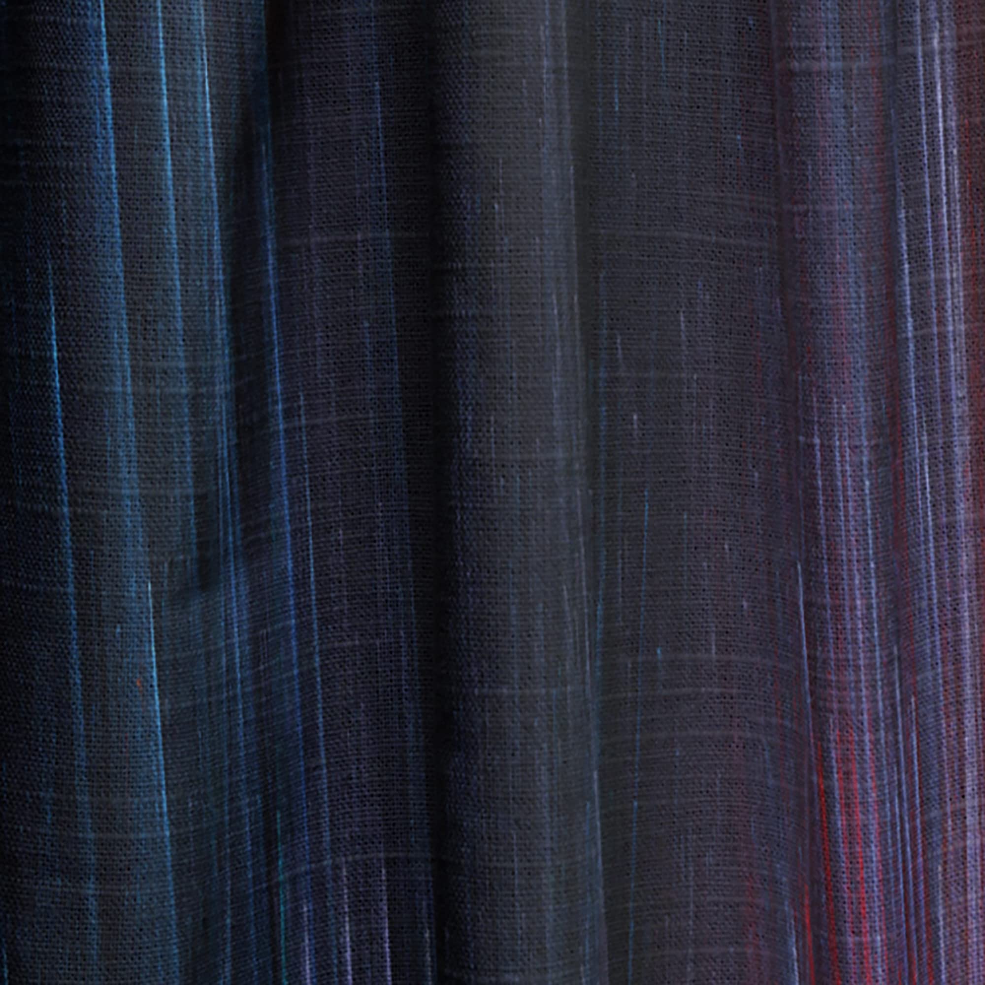Fractal Fire Light Blue Thermal Insulated Curtains - 52x120 Single Panel for Bedroom & Living Room - Energy Saving Window Treatment for Home Decor