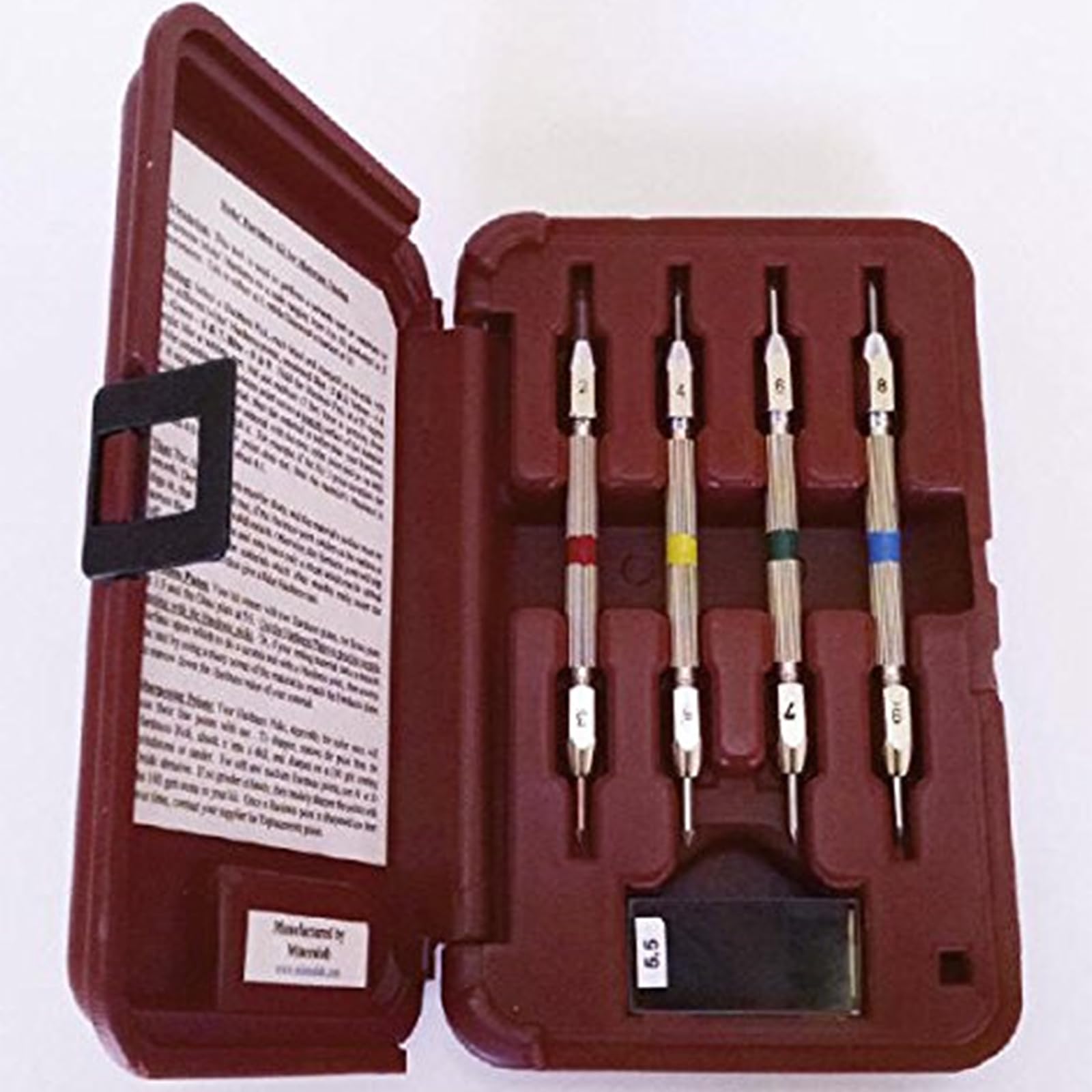 Mohs Hardness Test Kit 4-Pack - Professional Mineral Identification Tools with 2-9 Scratch Testers for Gemstones, Jade & Jewelry - Perfect for Geologists, Jewelers & Rock Hobbyists (Ideal for Field Work & Lab Analysis)