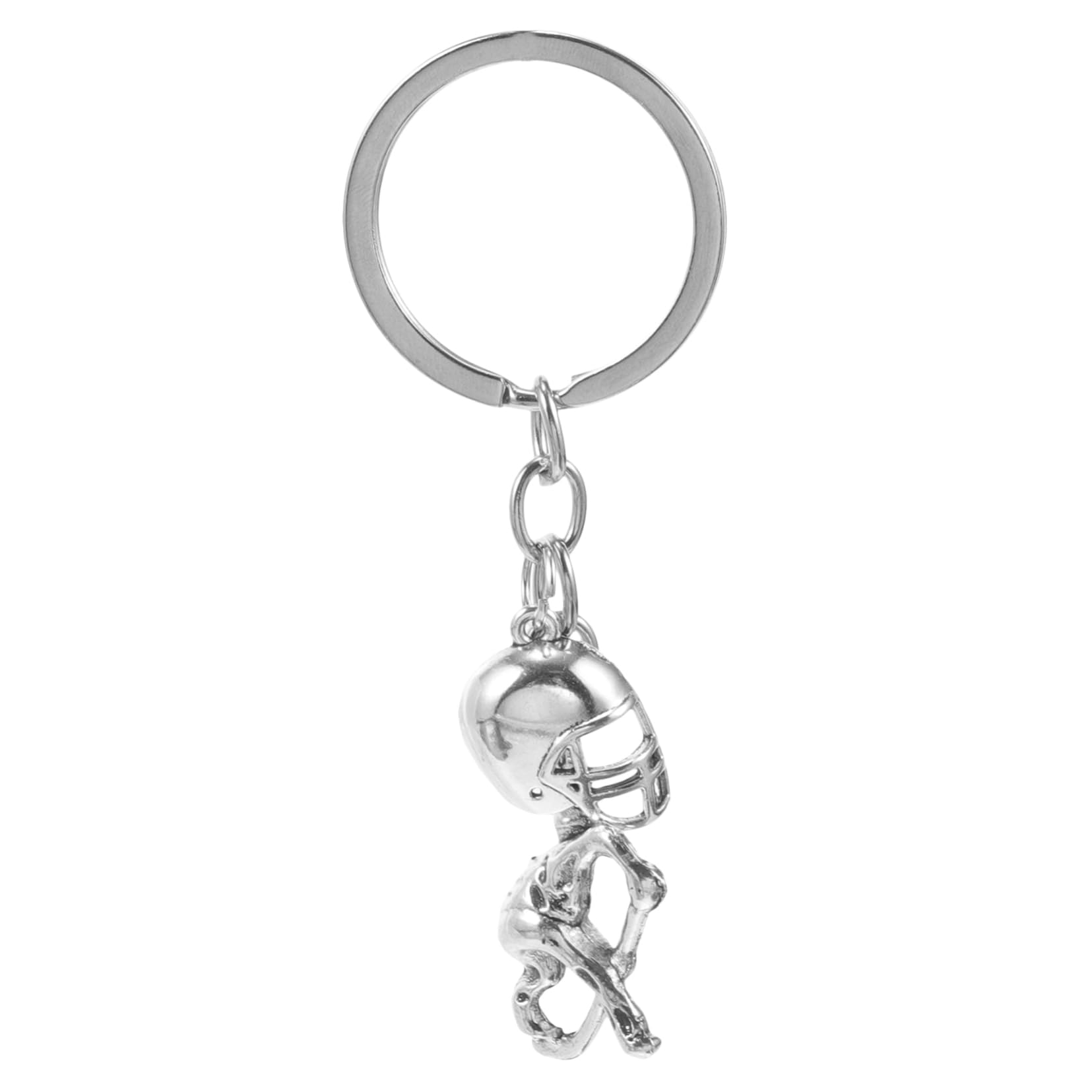 Hockey Keychain - Metal Hockey Player Pendant for Backpacks & Bags