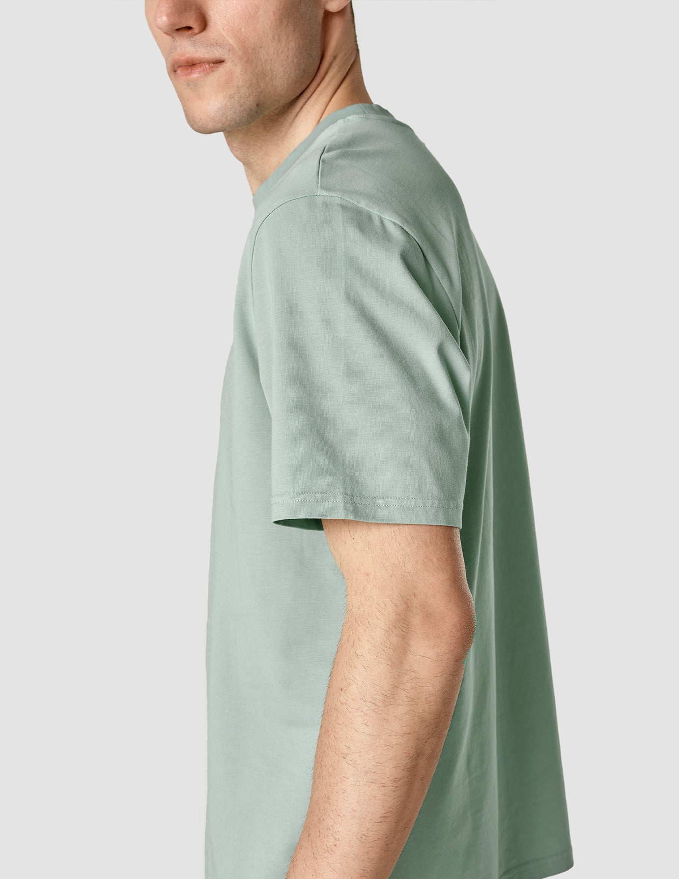 Premium Supima Cotton Box Fit T-Shirt for Men - Soft & Comfortable Crew Neck Tee in Calm Green - Perfect for Casual Wear, Gym & Everyday Outfits
