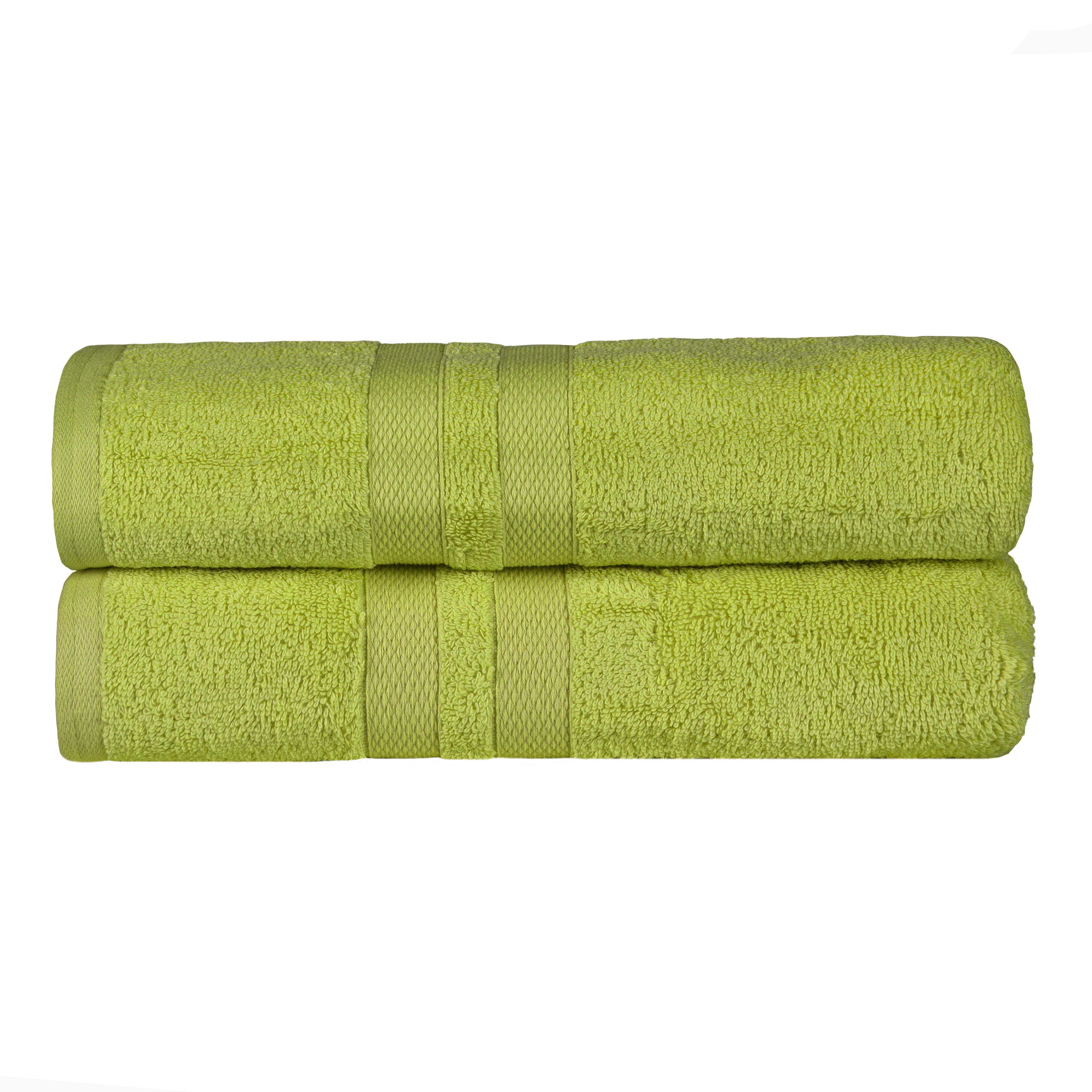 Ultra Soft 100% Cotton Bath Towel Set - 2 Piece Absorbent Bath Sheets for Spa, Gym & Luxury Bathroom Use