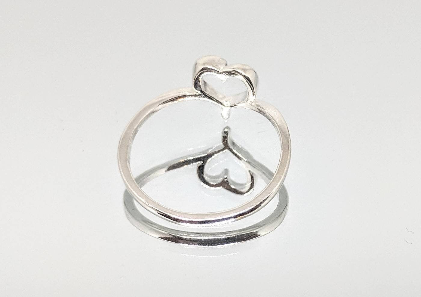 14K Gold or Sterling Silver Freeform Heart Ring - Size 7 DIY Jewelry Making, Fashion Statement Ring for Women (168 019/148 019) - Perfect for Valentine's Gift, Anniversary Present or Everyday Wear