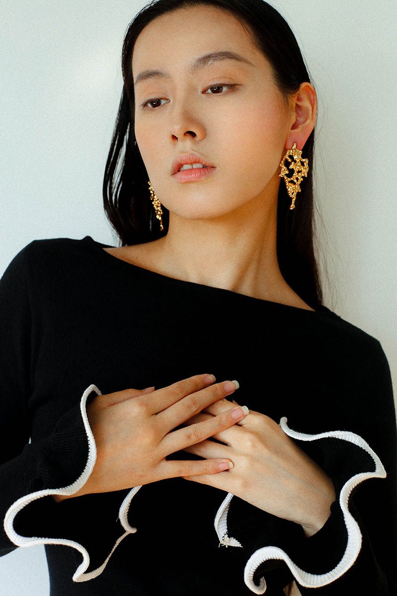 Confusa Earrings - Elegant Skimmia Japonica Flower Bud Design Jewelry for Women | Perfect for Weddings, Parties & Everyday Wear