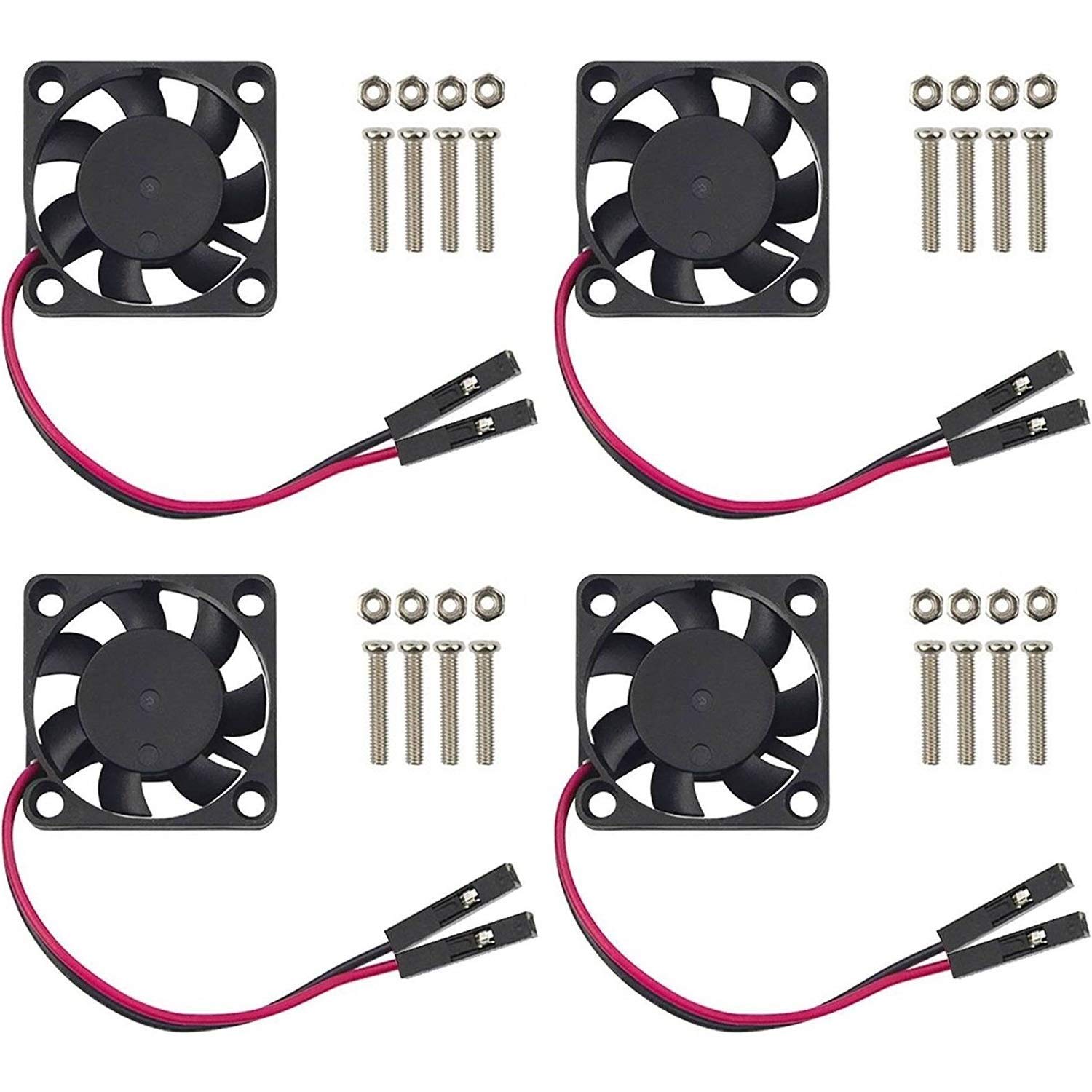Raspberry Pi 4 Cooling Fan with Aluminum Heatsink Kit - High Performance Cooling Solution for Raspberry Pi 4B/4GB/8GB - Perfect for Gaming, Media Centers & DIY Projects