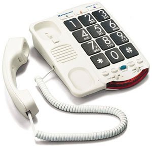 Clarity CLARITY-JV-35 Amplified Big Button Phone with Extra Loud Volume - Easy-to-Use Senior Cell Phone with Large Black Keys - Perfect for Elderly & Hearing Impaired at Home or Office