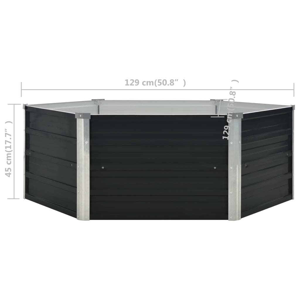 **Galvanized Steel Raised Garden Bed 50.8