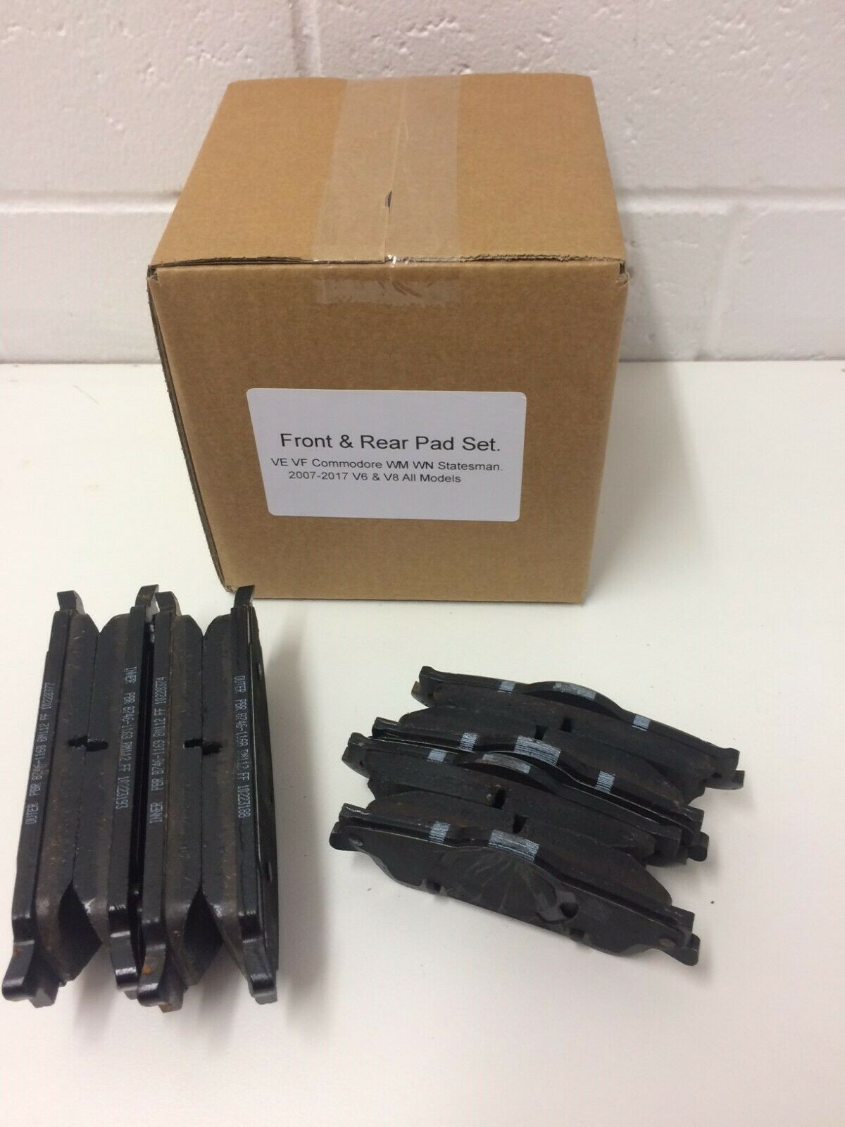 Genuine VE VF Commodore WM WN Statesman Front & Rear Brake Pads Set for V6 & V8 Engines - Perfect for Daily Driving and Performance Upgrades