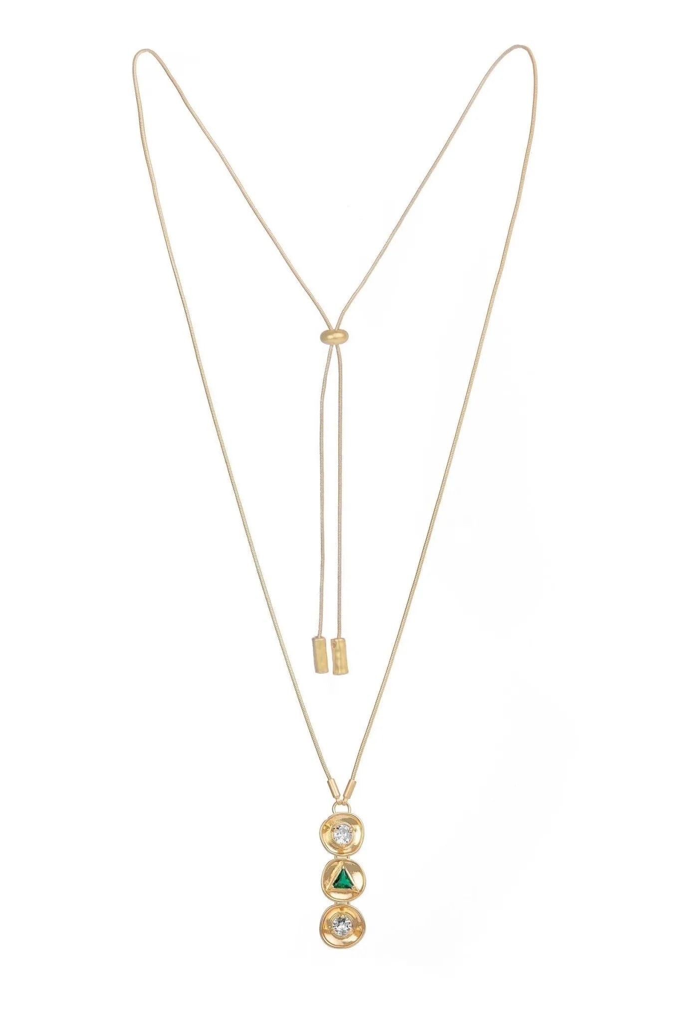Three Charm Multi Pendant Necklace for Women - Elegant Layered Gold/Silver Jewelry for Daily Wear, Gift Giving & Special Occasions