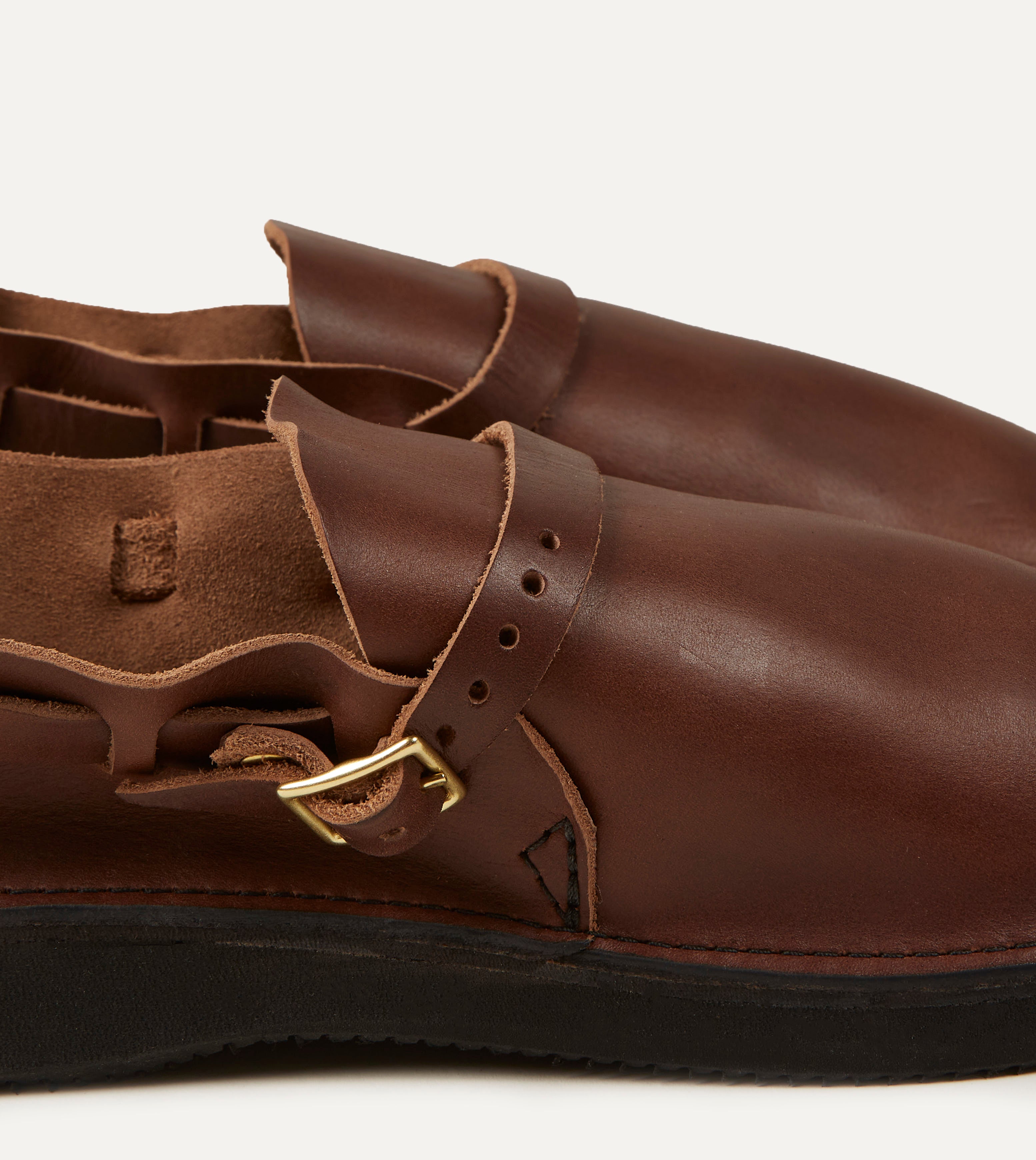 Drake's Middle English Brown Full Grain Leather Shoe - Premium Men's Dress Shoes for Business & Formal Occasions