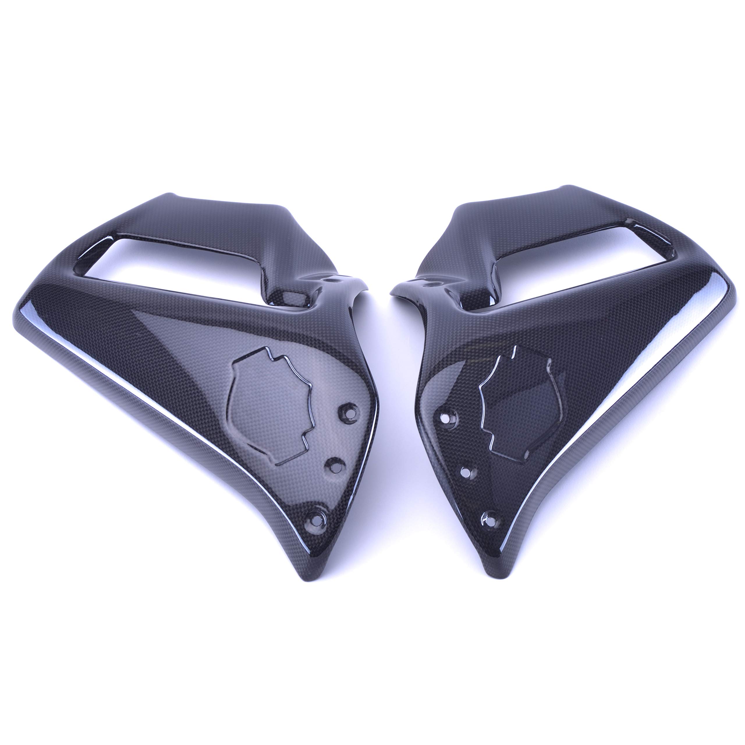 Bestem CBHD-VRSCF-SFR Black Carbon Fiber Side Fairings for Harley Davidson VRSCF V-Rod Muscle - Upgrade Motorcycle Aesthetics & Protection for Cruiser Rides