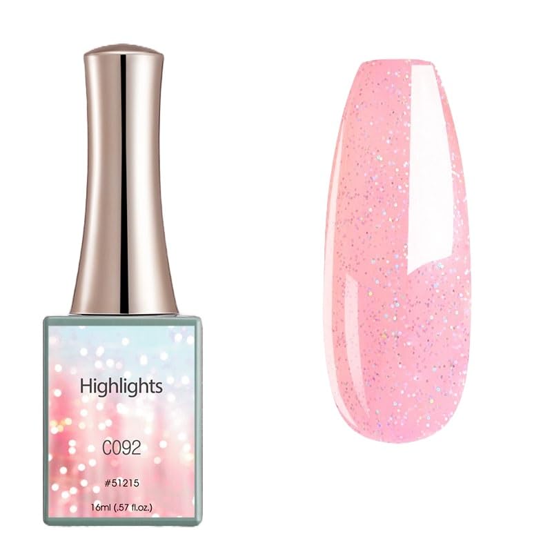 BELLE GAGA™ CANNI Soak Off LED UV Gel Nail Polish Set - 16ml Salon Quality Nail Art Polish for Manicure, DIY at Home (Color C092) - Perfect for Nail Art, Salon Services & Home Manicures